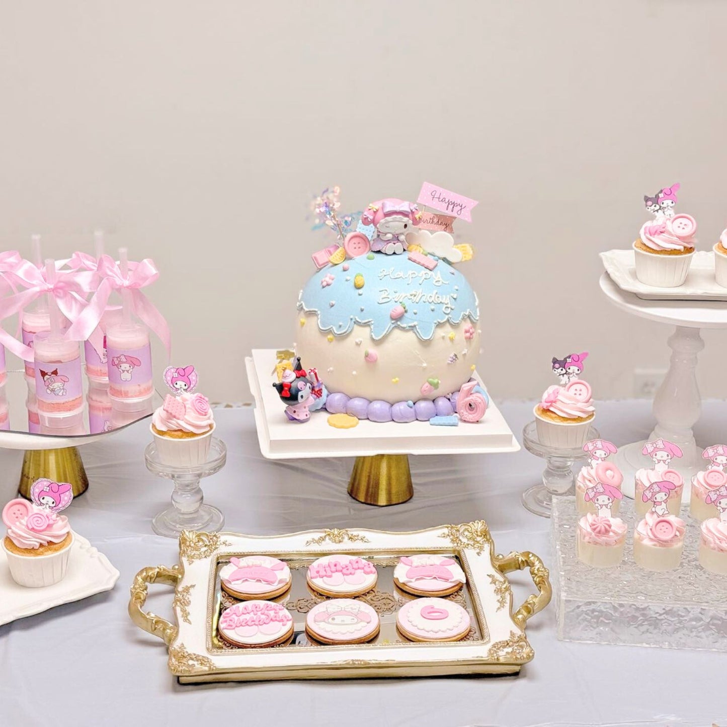Pink Birthday Girl Dessert Table