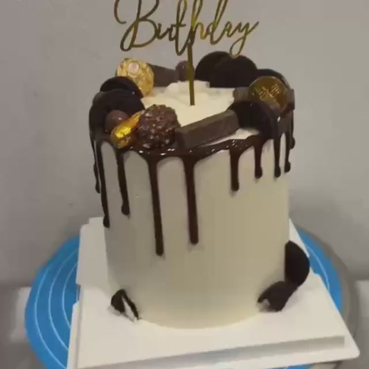 fresh chocolate cake happy birthday white 