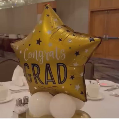 Graduation Helium Balloon Arch with jumbo number set