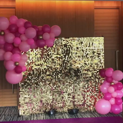 Bling Panel Backdrop with balloons