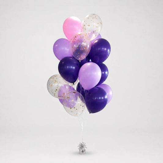 Lavender Potion Purple Helium Balloon Bouquet of 16