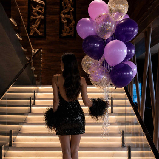 Lavender Potion Purple Helium Balloon Bouquet of 16