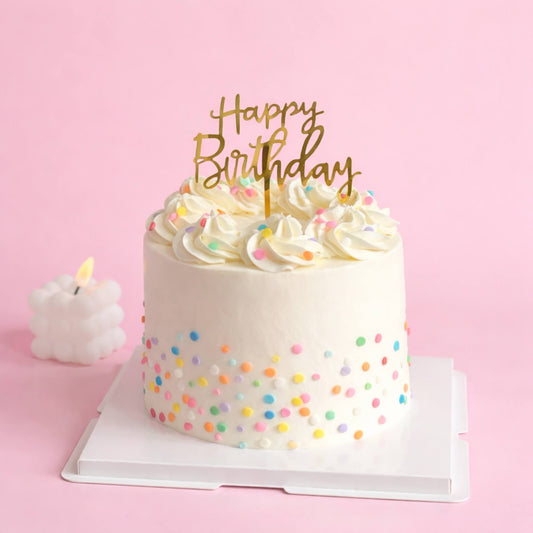Classic Confetti Birthday Cake