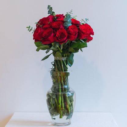 Eucalyptus Breeze Roses – Red, White or Pink