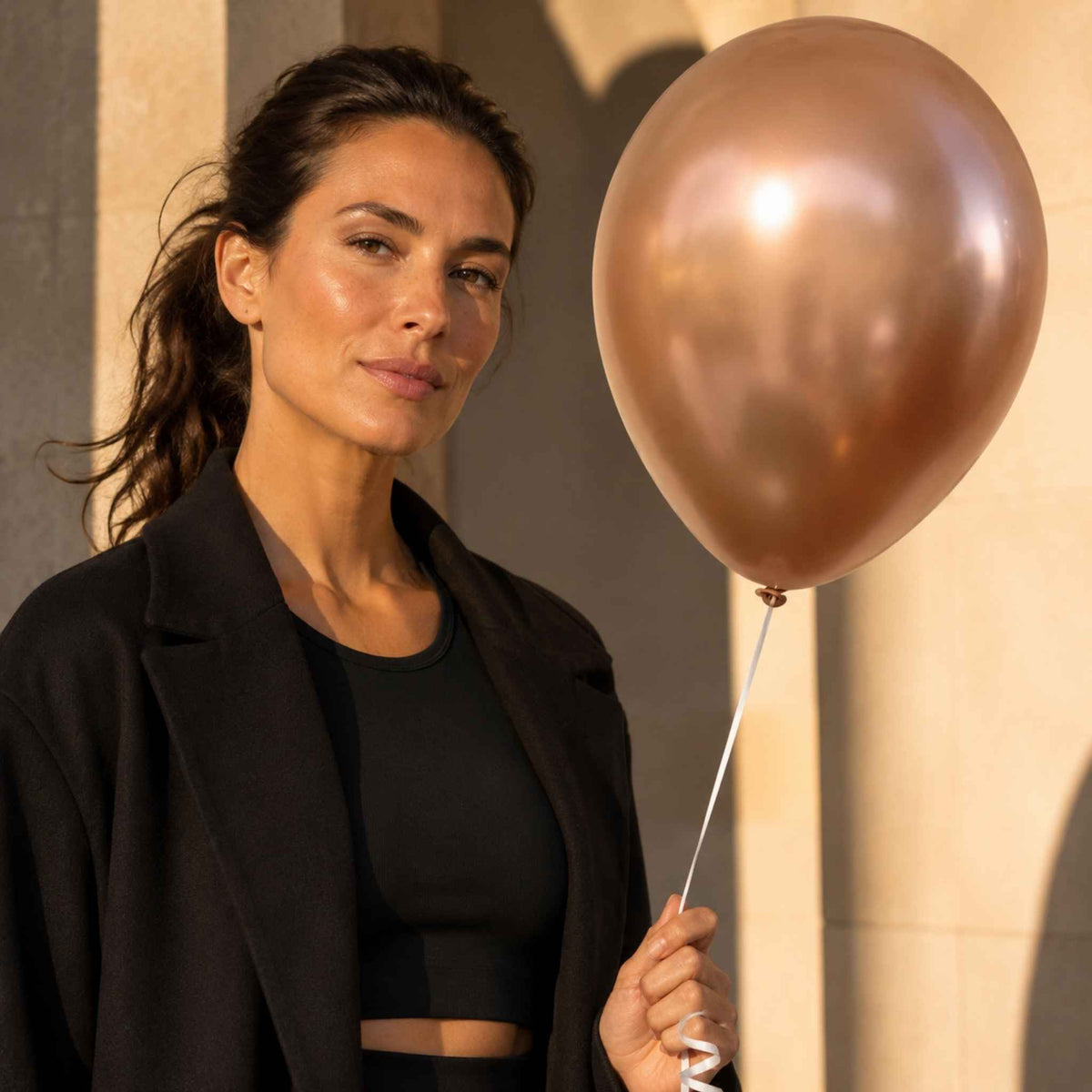 11-Inch Chrome Rose Gold Helium Balloon
