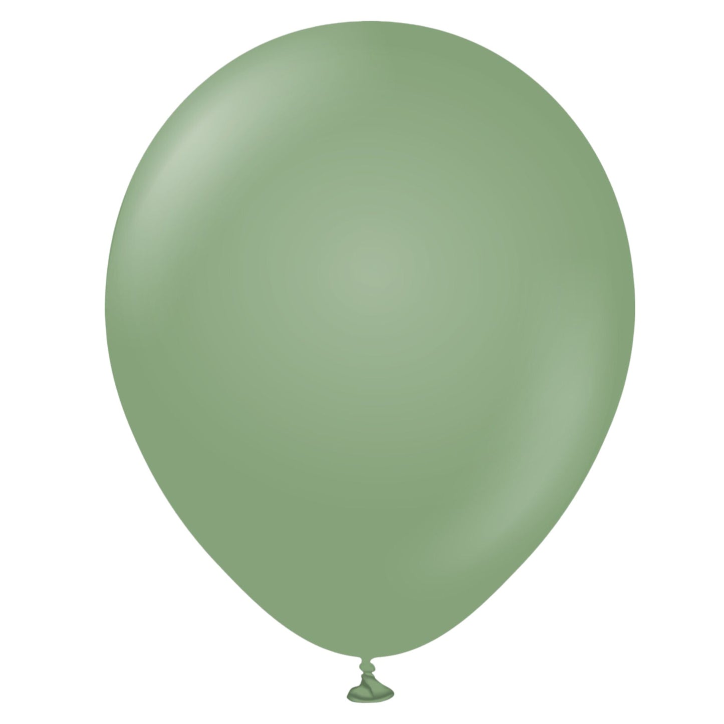 11 inch helium filled Sage Green latex balloon