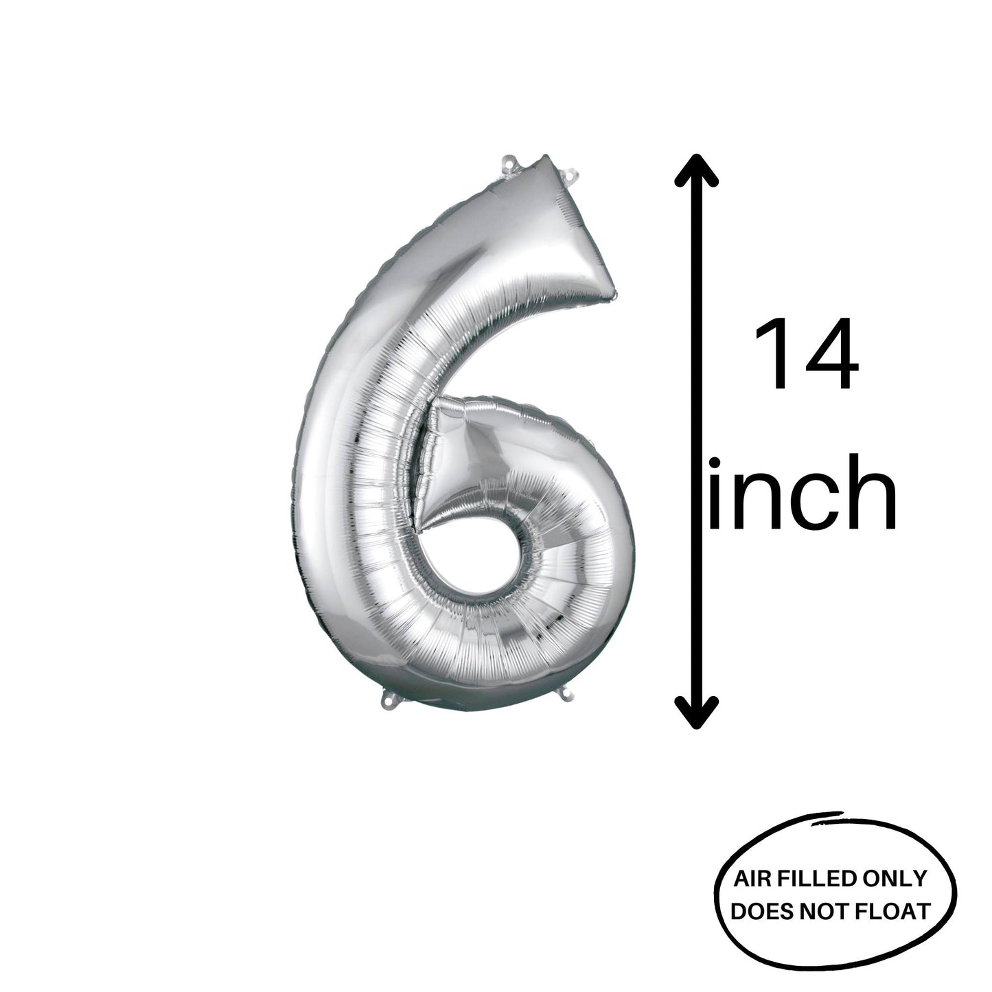 14 in Silver Number 6
