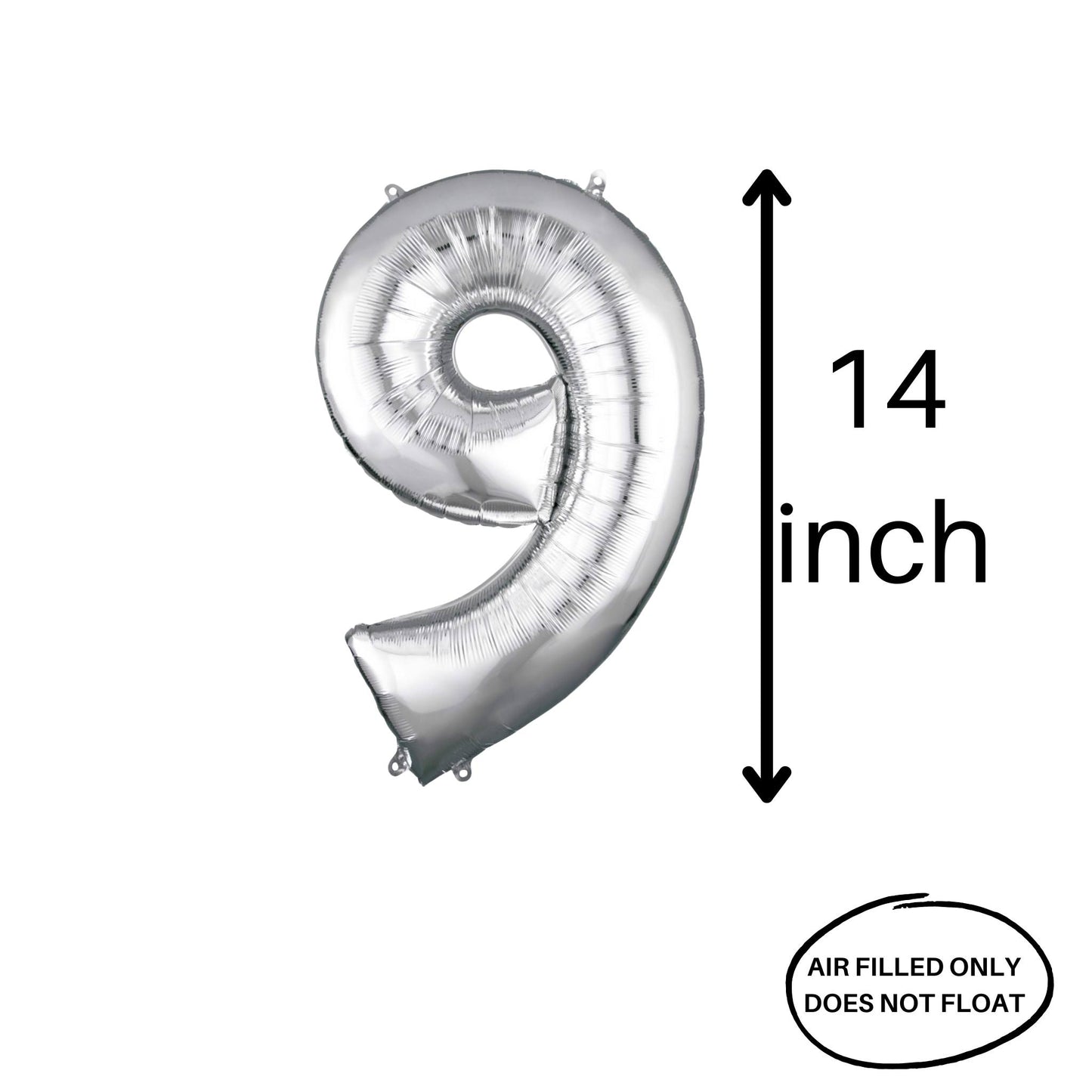 14 in Silver Number 9