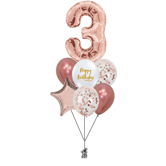 Single Number Pick an Age - Rose Gold
