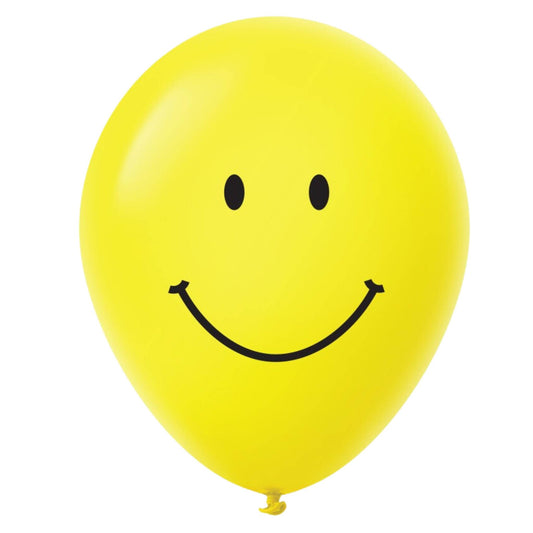 11" Helium Filled Smiley Face