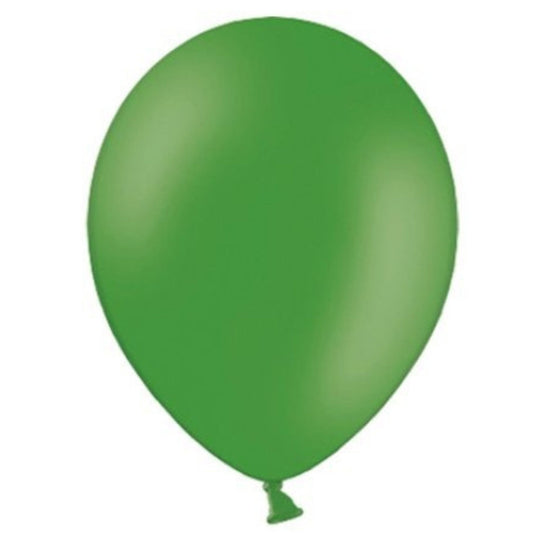 11 inch helium filled Green latex balloon