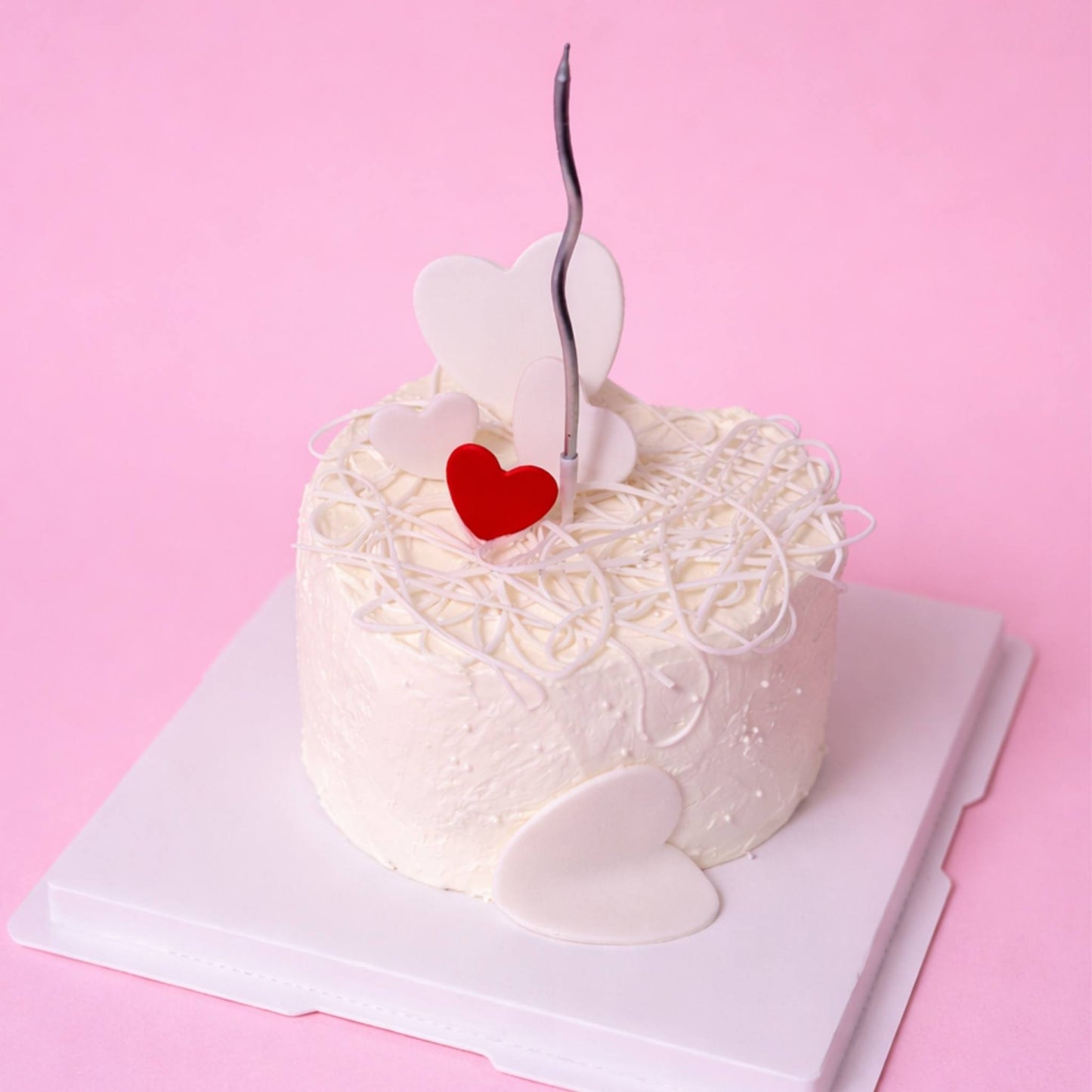 Valentines heart cake