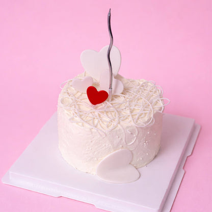 Valentines heart cake
