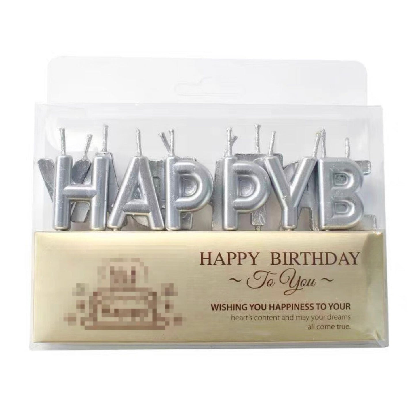 Happy Birthday letter candle