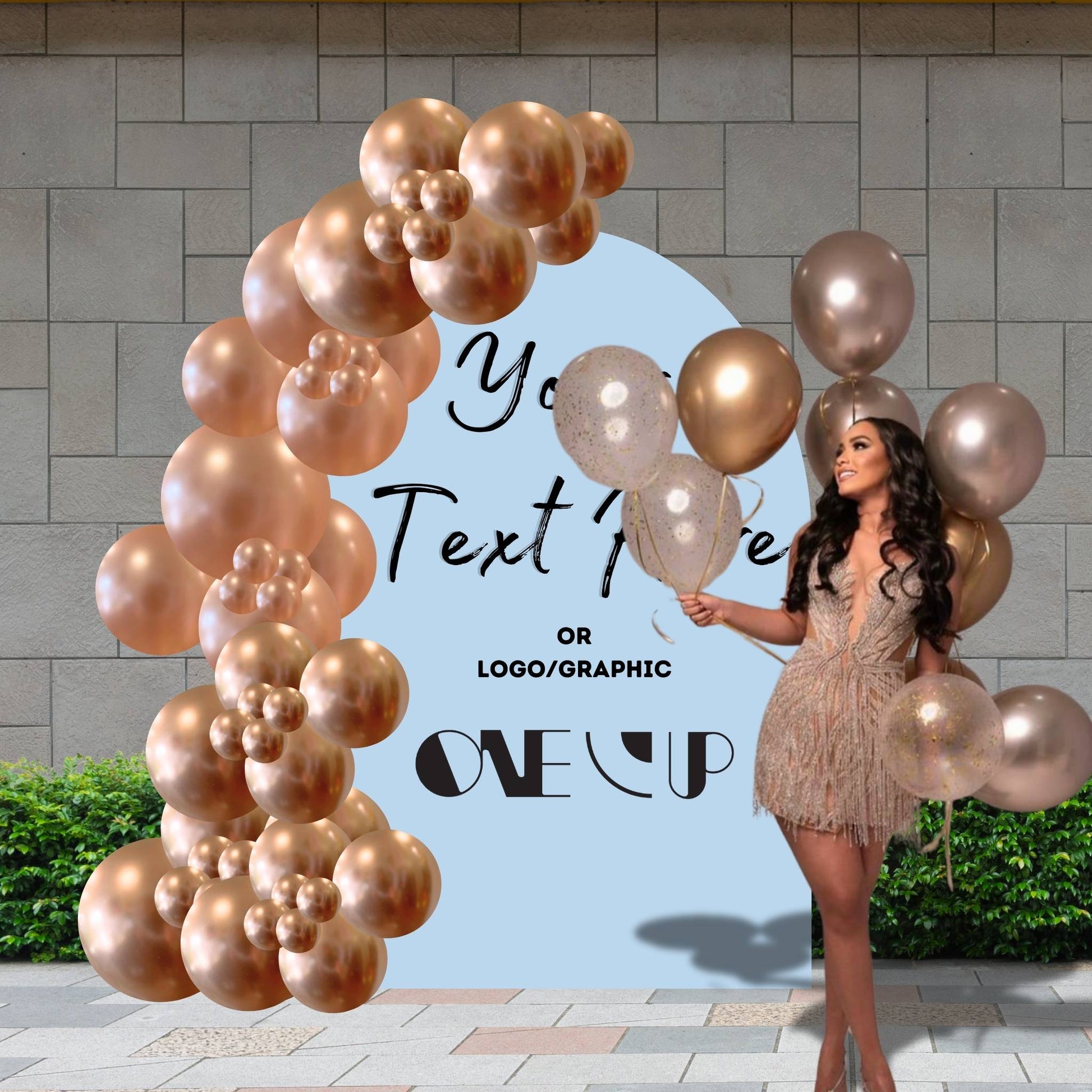 Backdrop balloon decor