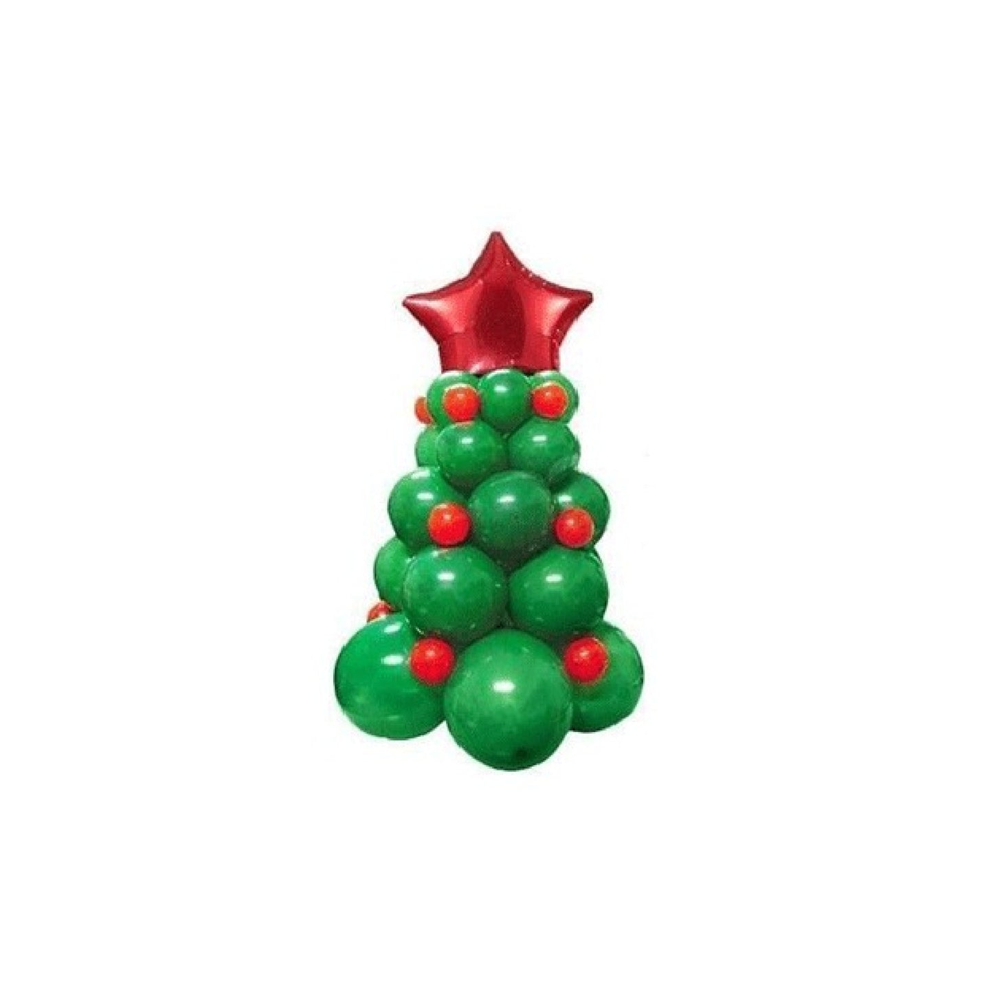 Christmas Tree Green Balloon Table Centerpiece