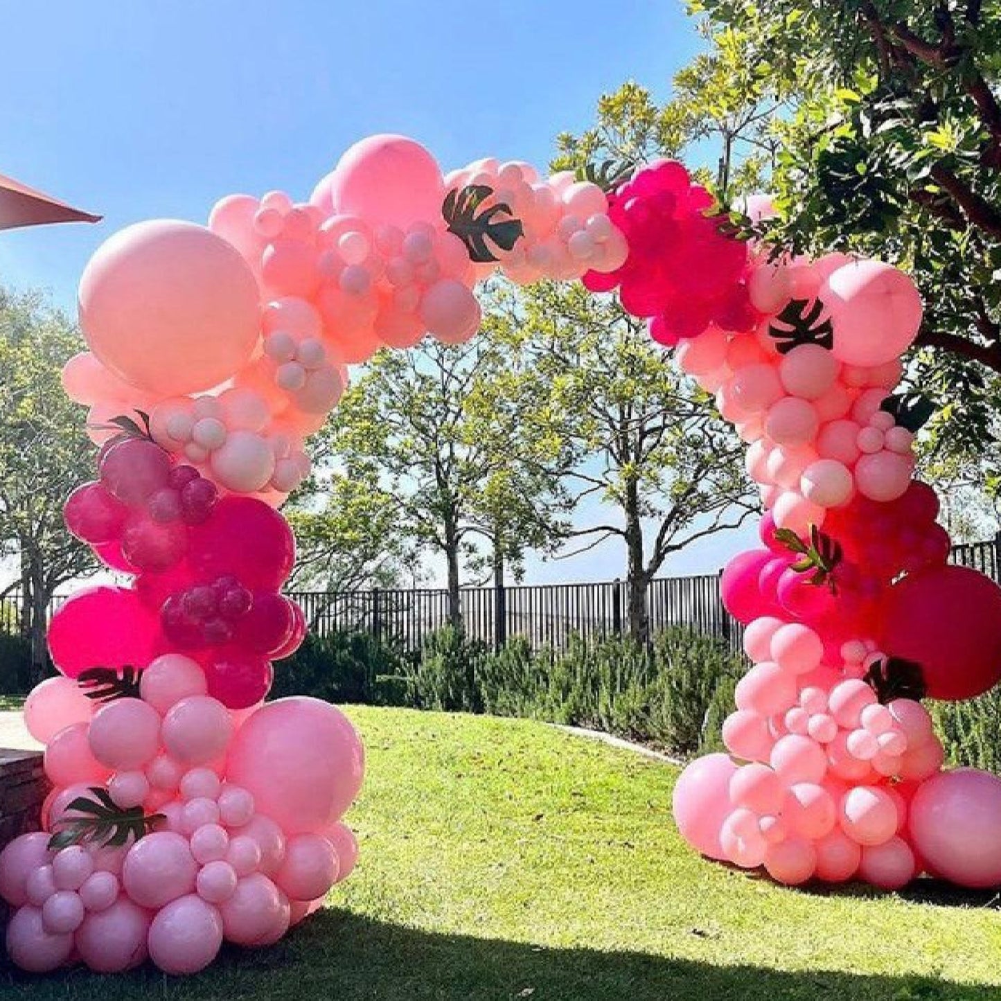 Organic doorway balloon arch (Set up included)