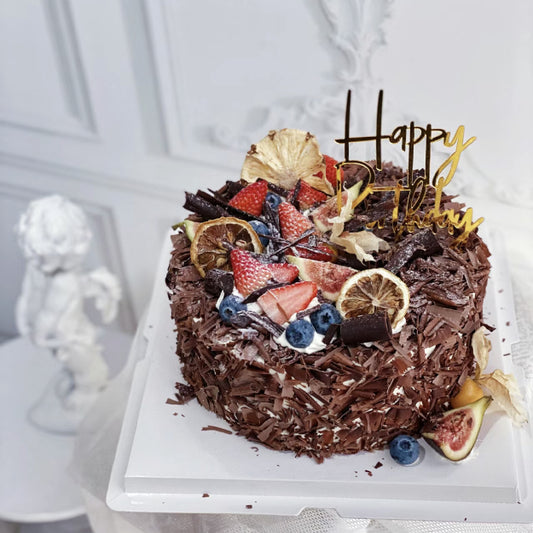 Vancouver Black Forest Chocolate Fruits Birthday Cake