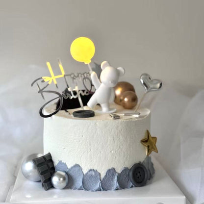 Fun little party for him birthday cake