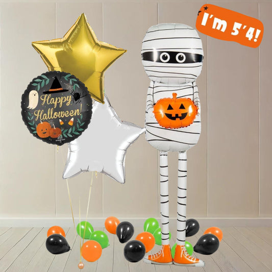 Halloween Mummy Ghost Helium Balloon Set