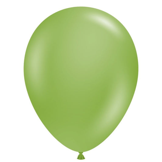 11 inch helium filled Fiona Green latex balloon
