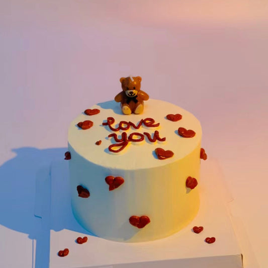 4 inch Valentines Love You Cake