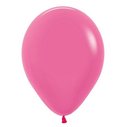 11 inch helium filled Neon Magenta latex balloon
