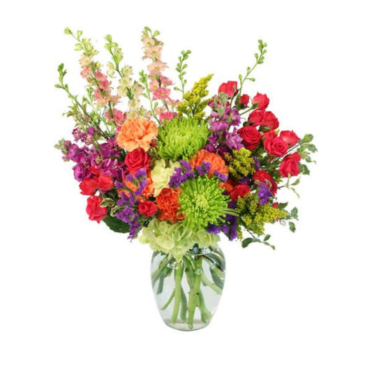 COLORFUL BLOOMS FLOWER ARRANGEMENT - Robson Flower