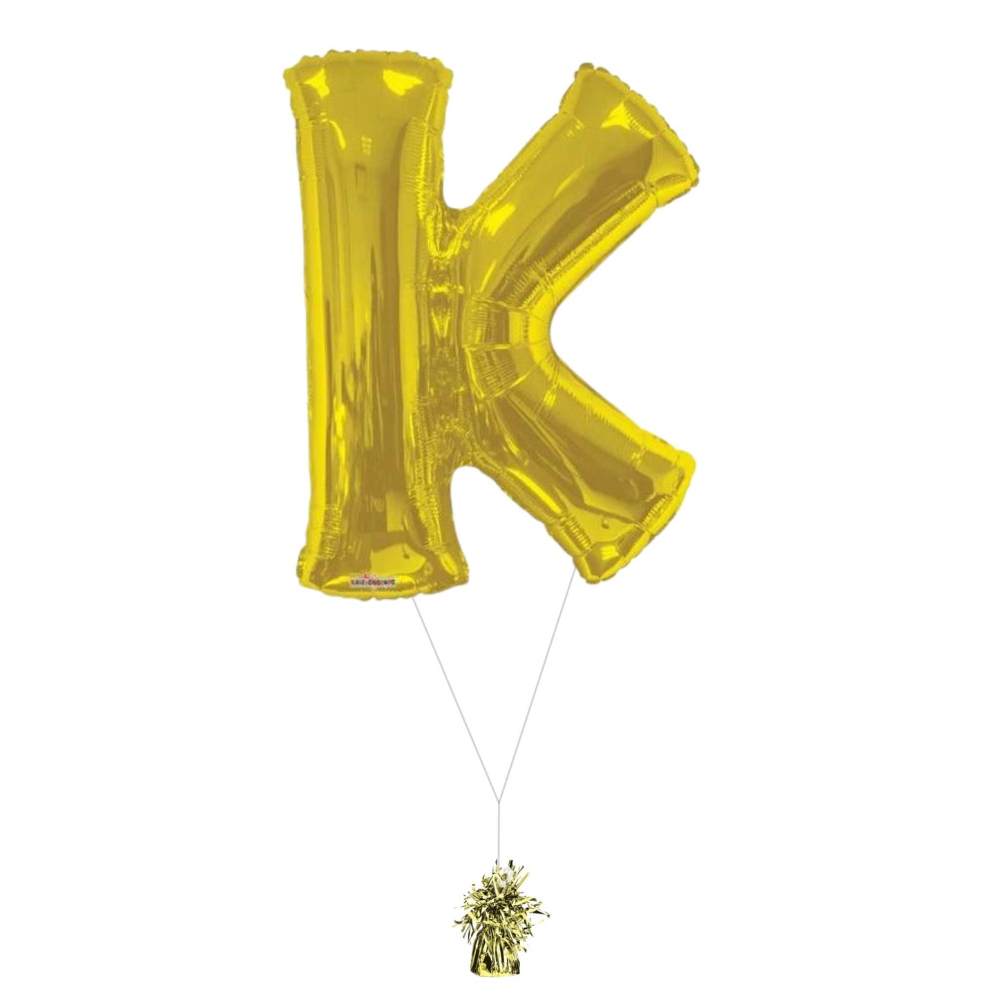 34" Gold Letter K (Helium Filled)