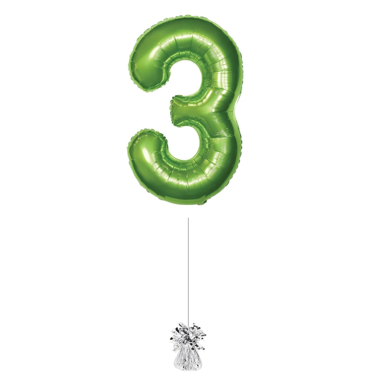 34 inch Lime Green Jumbo Balloon Number 3