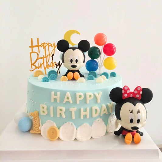 Mini and Mickey Birthday Story Cake