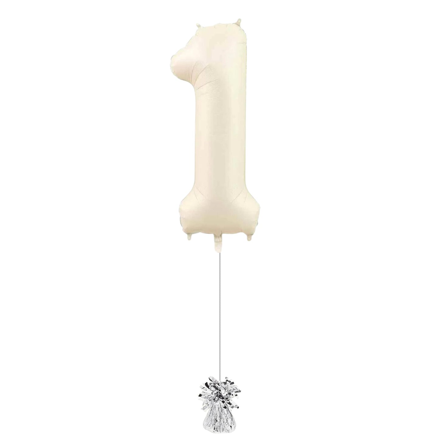 34 inch Beige Jumbo Balloon Number 1