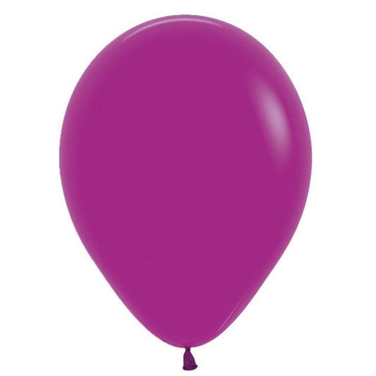 11 inch helium filled Deluxe Purple Orchid latex balloon