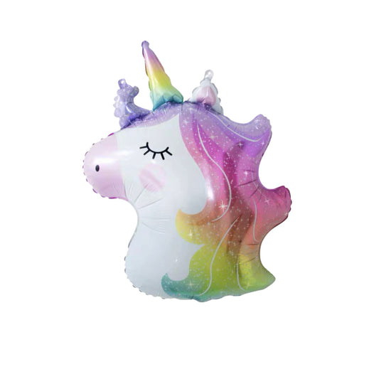 20 inch helium filled colourful unicorn