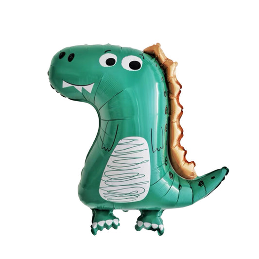 25 inch helium filled cute dino party balloon