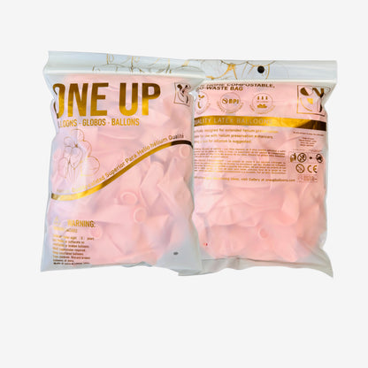 Pastel Pink 11 inch Latex Balloons (100PCS)