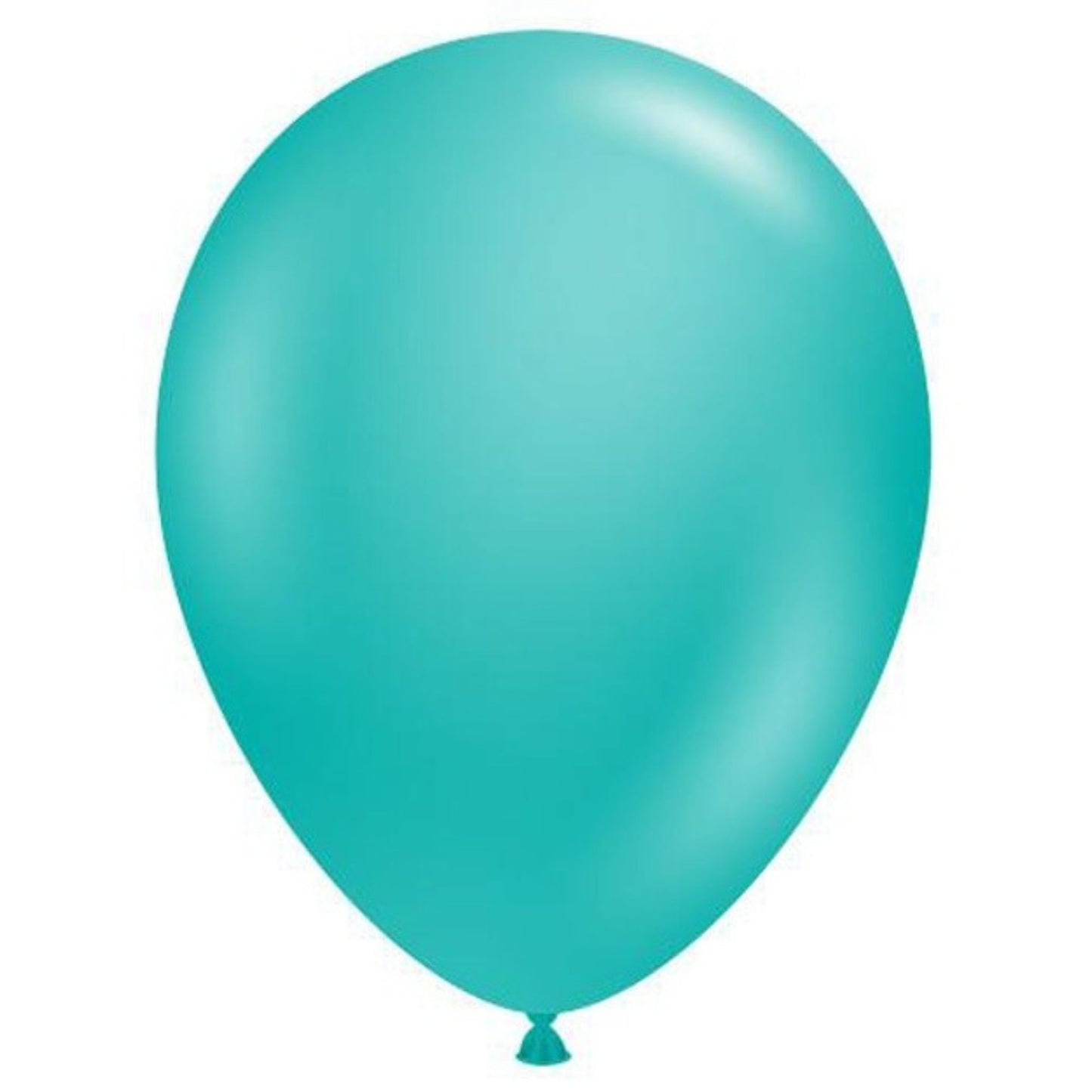 11 inch helium filled Teal latex balloon