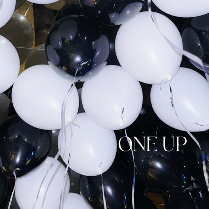 11-Inch Black Helium Balloon – Classic Party Decor