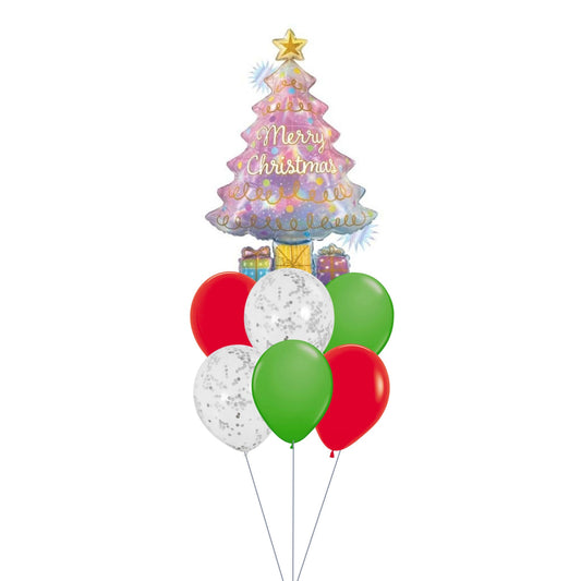 Frosty's Festive Floats Christmas balloon bouquet