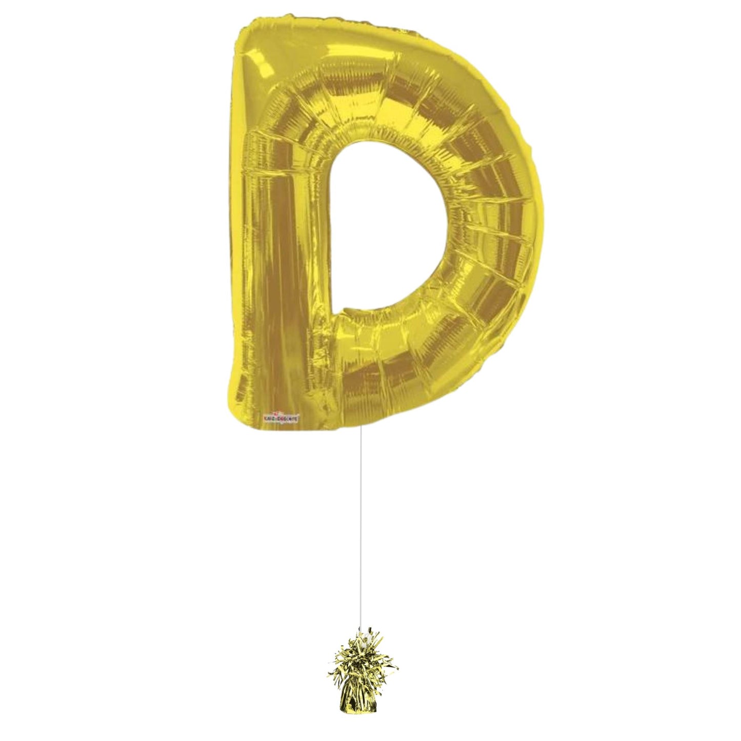 34" Gold Letter D (Helium Filled)