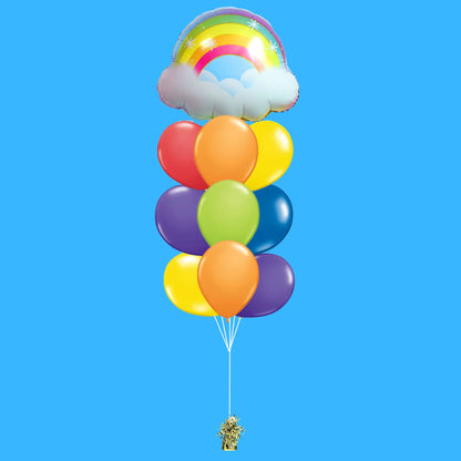 Shine Shine Rainbow Helium Foil Balloon Bouquet