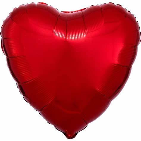 18" Red Foil Heart
