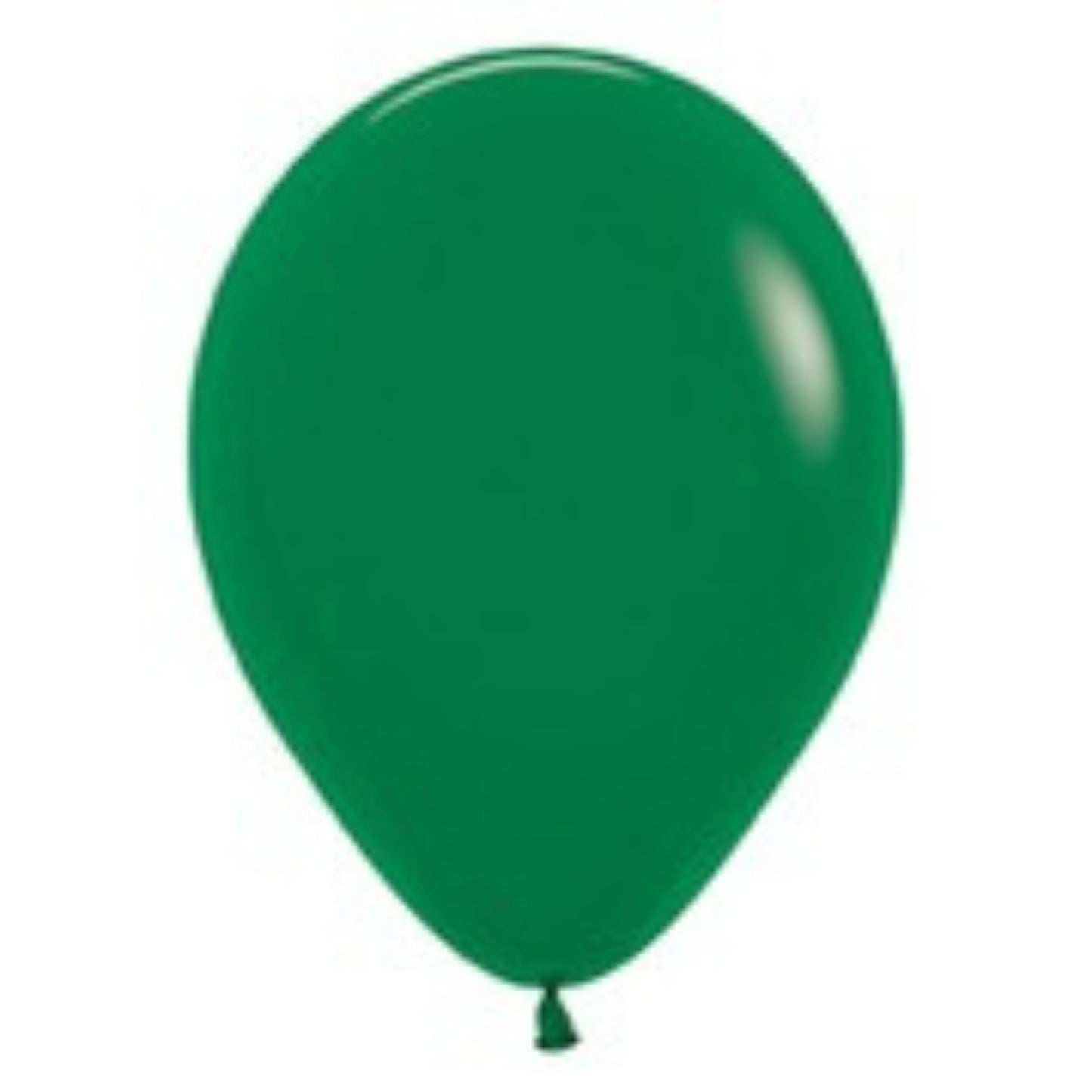 11 inch helium filled Forest Green latex balloon