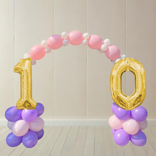 Birthday Party Fun Number Bridge Balloon Set