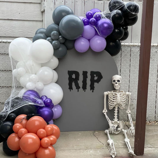 Halloween Customized Backdrop Balloon Garland Set Up