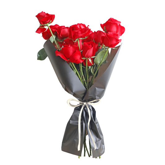 Elegant Classic Dozen Love Roses Flower Bouquet