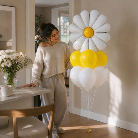 Daisy Flower Balloon Bouquet