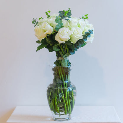 Eucalyptus Breeze Roses – Red, White or Pink