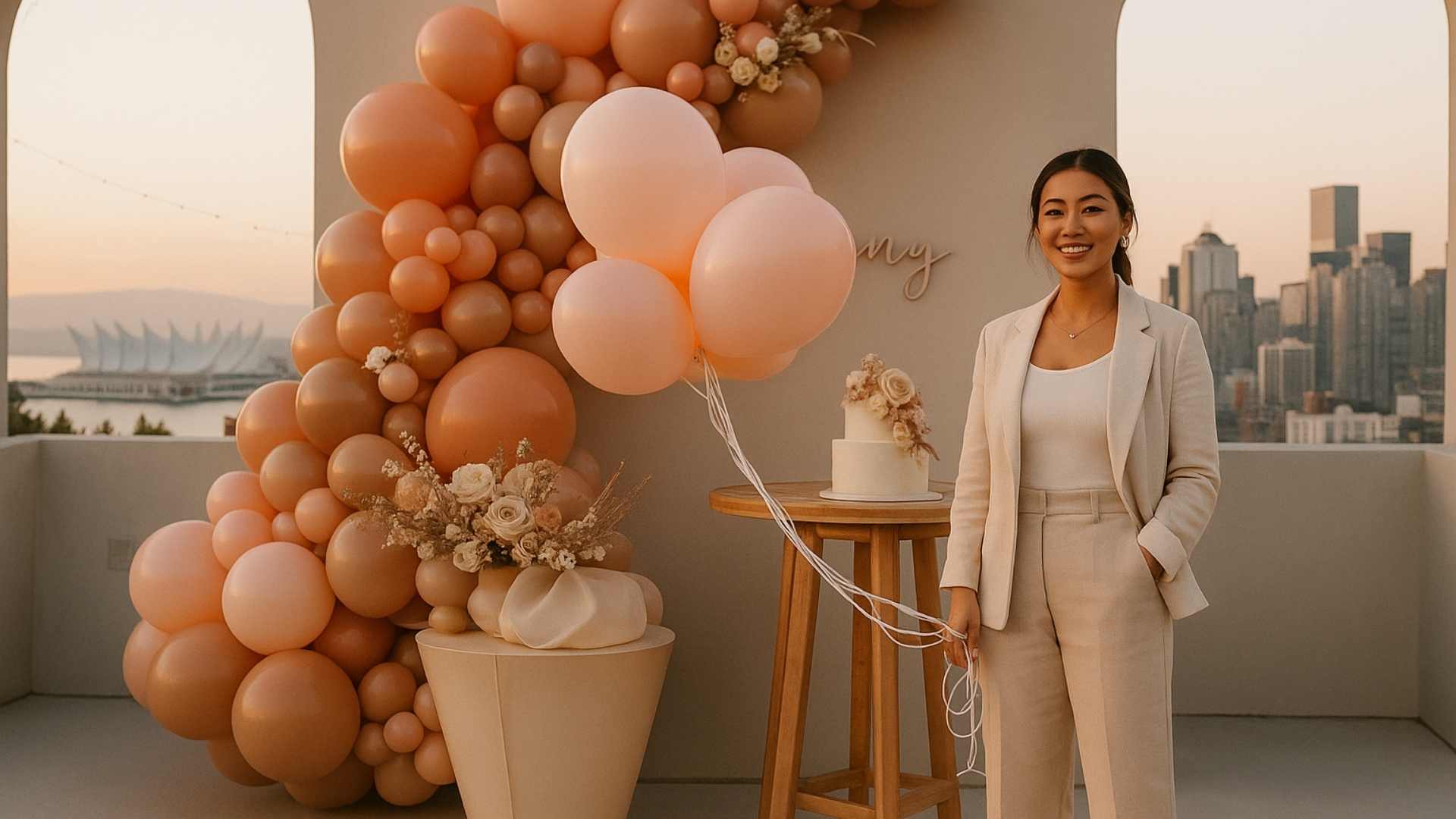 Load video: balloon heart one up party package silver string