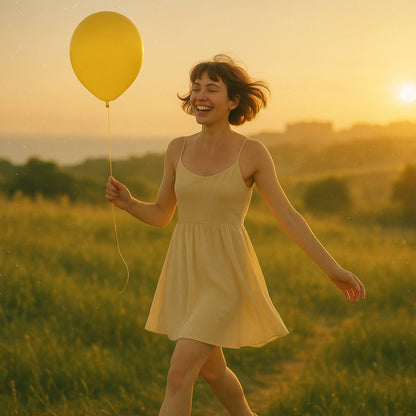 11-Inch Yellow Helium Balloon – Bright & Cheerful Party Decor